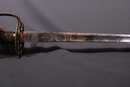 Sabre à garde tournante, lame de Cassaignard. Officier de marine? Époque Louis XVI révolution