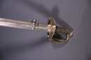 Sabre de fusilier ou de cavalier de réserve modèle 1854, avec fourreau (nickelé ?).