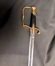 Sabre d'officier d'infanterie Consulat/Empire, Fusée en ébène, lame droite!
