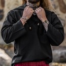 Chemise médiévale Adalric marron foncé Taille S ou 3XL UNIQUEMENT - SANS plastron