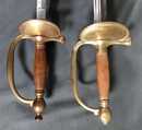 Lot de 2 épées de sous-officier de la 2 ème moitié du XIX ème siècle, sans filigrane, sans fourreau. SPECIAL ESCRIME