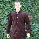 Veste en velours marron - Manches amovibles - Arrêt