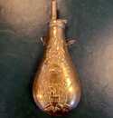 Poire a poudre noire, en laiton, de zouave US, pour cal.58. Probablement fabrication italienne des années 1960/1970 