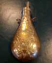 Poire a poudre noire, en laiton, de zouave US, pour cal.58. Probablement fabrication italienne des années 1960/1970 