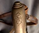 Sabre d'officier d'infanterie - Modele 1882 - Calotte monogrammée. Avec dragonne