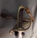 Sabre d'officier d'infanterie - Modele 1882 - Calotte monogrammée. Avec dragonne