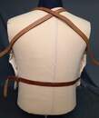 Plastron de Maitre d'Armes matelassé, avec coeur rouge pour l'escrime militaire. Prix sans le masque.
