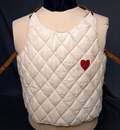 Plastron de Maitre d'Armes matelassé, avec coeur rouge pour l'escrime militaire. Prix sans le masque.