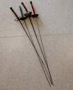 Lot de 4 fleurets anciens