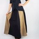 Jupe Anya Bicolore NOIR/BRUN CLAIR ou NOIR/ECRU