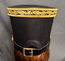Shako d'officier d'infanterie de la garde, cuivreries du XIX ème siècle, d'origine.