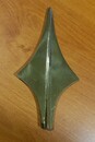 Extrémités de pointes pour hampes de drapeaux en bronze.