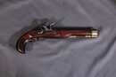 Pistolet Ardesa de tir, à silex, type Kentucky.