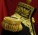 Petite tenue de maréchal d'Empire - Intérieurs des retroussis brodés