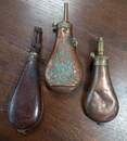 Lot de 3 poires à poudre/plombs