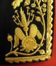 Petite tenue de maréchal d'Empire - Intérieurs des retroussis brodés
