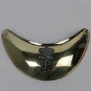 Hausse col d'officier de marine, 2 ème Empire. Ancre argentée. Dos garni de cuir blanc patiné. Copie?
