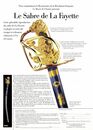 Copie du sabre de Lafayette, par le médaillier Franklin - réalisée à l'initiative du musée des armées. Avec son support