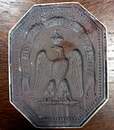 Plaque de l'administration des forets. Second Empire