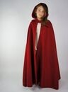 Cape médiévale Sonia enfant avec capuche longue et broderies