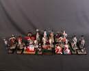 Quel roman que ma vie! Ensemble de 22 figurines sur l'incroyable trajectoire de l'Empereur Napoléon 1er.