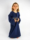 Robe enfant en coton Piccola Donna - BLEU ou ECRUE