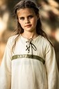 Robe enfant en coton Piccola Donna - BLEU ou ECRUE