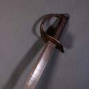 Sabre d'abordage modèle 1833 T, transformé en machette, sans fourreau .