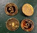 Boutons de 22 mm, du 2 ème regiment d'infanterie de ligne. 1er Empire
