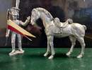 Étains du prince scène bivouac: Lancier et son cheval