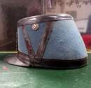 Shako ancien d'élève officier de Saint Cyr, avec plaque au modèle de 1872