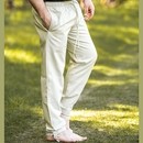Culotte du moyen age Arvo chanvre clair - Lien aux chevilles