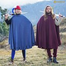 Cape courte en laine avec découpe en créneaux -XIVème siècle-