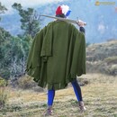 Cape courte en laine avec découpe en créneaux -XIVème siècle-