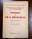 Mémoires de P.H. Hennequin. Un peintre sous la Revolution et le premier empire. Calmann-Lévy