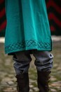 Tunique viking Borr Verte brodée