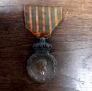 Médaille de Sainte-Hélène - Pièce originale avec ruban d'origine dans une jolie boite ancienne