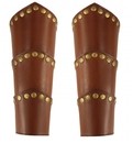 Brassards en cuir à rivets Arn - la paire