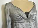 Robe de soie grise avec réticule