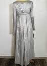 Robe de soie grise avec réticule