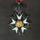 Croix de chevalier de la Légion d'Honneur, à filets, modèle joaillier. Second Empire 
