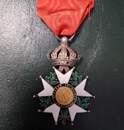 Croix de chevalier de la Légion d'Honneur. Second Empire. 40 x 40 mm. Exemplaire 1