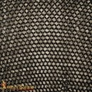 Camail noir maille butée - 10 mm -
