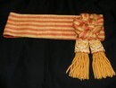 Écharpe de commandement de général de division, réalisée à partir d'une écharpe de la 3 ème république.