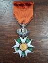 Croix de chevalier de la Légion d'Honneur. Second Empire. 40 x 40 mm.