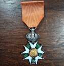 Croix de chevalier de la Légion d'Honneur. Second Empire. 40 x 40 mm.