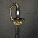 Épée au motif de combat de cavaliers. Combat Guindey/Louis de Prusse à Saafeld?