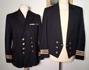 Lot de 2 uniformes d'officier de la marine marchande britannique, dont un spencer de cérémonie, marque 