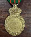 Médaille de Sainte-Hélène dorée - Pièce originale avec ruban ancien