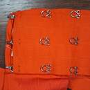 Ceinture Rouge pour avocat. Frange Or petites et grosses torsades. Tissu moiré 